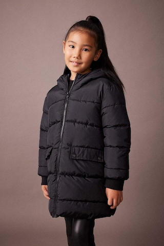Defacto Kız Çocuk Su İtici Kapüşonlu Şişme Mont A2528A823AUBK27 Siyah