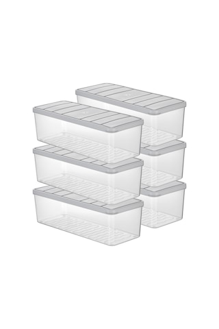 Selka Home Nora Saklama Kabı 2 L 6'lı Set