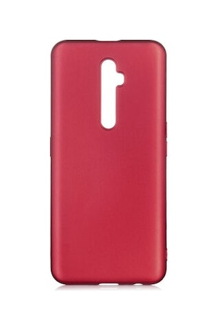 Oppo Reno 2z Kılıf Esnek Yapılı İnce Slim Silikon Kapak Ryc/premier Bordo