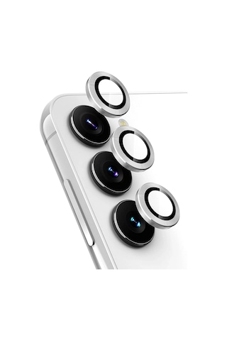 Newface - 537 - Samsung Galaxy A25 5g Valdez Metal Kamera Lens - Kmrsfres - - Gümüş