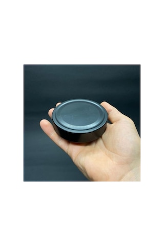 Amber Cam Kavanoz - Hava Geçirmez Siyah Metal Kapaklı 2.8 L