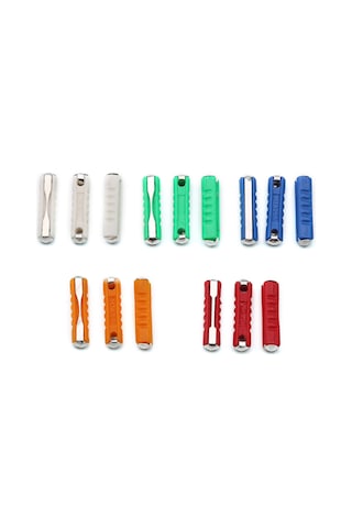 Youtek 200 Adet 5/8/10/16/25amp Çeşitli Ampul Fiş Tipi Torpedo Sigorta, Avrupa Araçları İçin Plastik+metal Kutulu Set