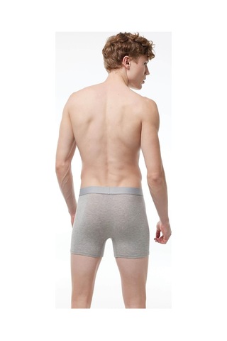 Malabadi 017 Erkek Biyeli Modal Boxer-Gri