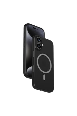 Momax Lite CaseForm Apple Uyumlu iPhone 16 Plus E74 Magsafe Kılıf Transparan Siyah