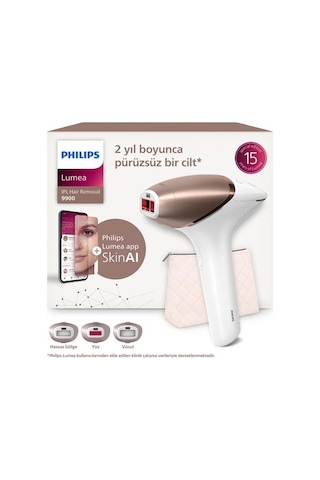 Philips Lumea 9900 Serisi Brı953/01 Ipl Tüy Alma Beyaz Renk Özellikli Cilt Temas