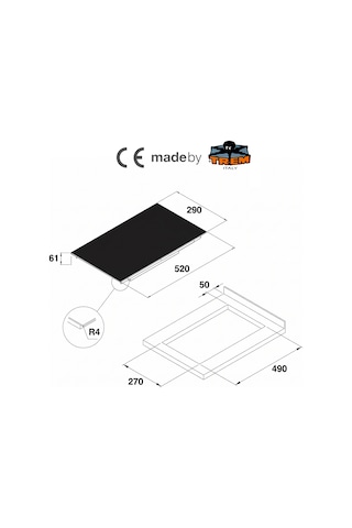 Ocean Systems / Made By Trem - İkili İndüksiyonlu Cam Ocak - Modern, Verimli Ve Kompakt