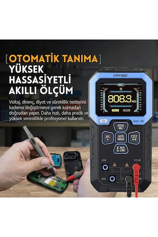 Fnırsı Dmt-99 Yüksek Hassasiyetli Çok Fonksiyonlu Akıllı Dijital Multimetre