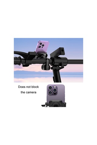 Yys-615 Motosiklet Bisiklet Yarı Sarılmış Sürme Navigasyon Cep Telefonu Tutucusu Siyah㪶ꞁ Siyah㪶ꞁ