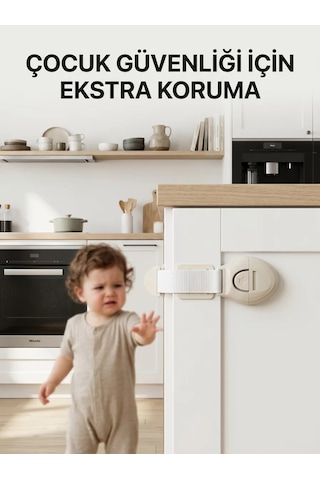 Hepsi Dolap Ve Çekmeceler İçin Çocuk Güvenlik Kilidi Pratik Emniyet Aparatı Najmaddin Diğer