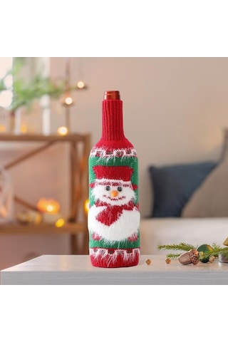 Pazly Yılbaşı Suntek Şişesi Şarap Noel-kardan-adamı Kapağı, El Sl
