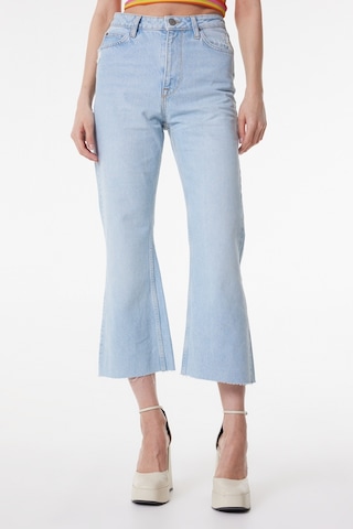 Lee Stella A Line Flare Fit Çok Yüksek Bel Ispanyol Paça %100 Pamuk Mavi Kadın Jean Denim Kot Pantolon L31S002400 Mavi