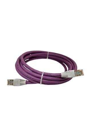 Cat7 Patch Kablo 10 Metre U/utp Lszh %100 Saf Bakır Cu/cu 10 Gigabit 600mhz - Mor