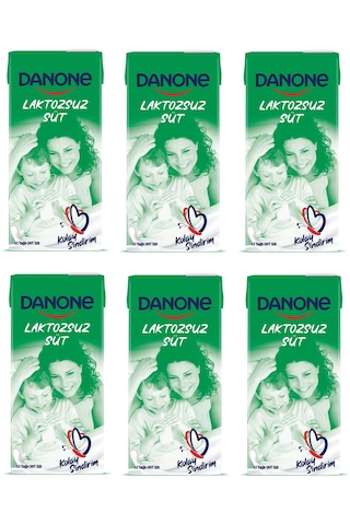 Danone Laktozsuz Süt 1 Lt X 6 Adet
