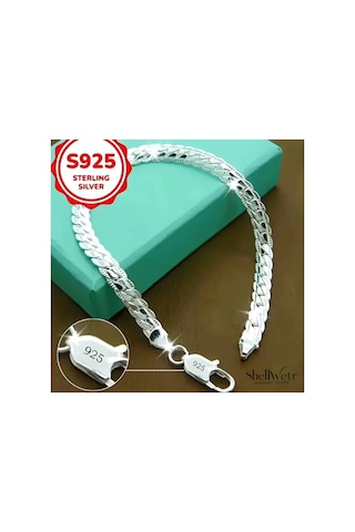Unisex Bileklik Soft 925 Ayar Gümüş Kaplama Unisex Bileklik Sevdiklerinize Ve Kendinize En Özel Hediye Altın - Gümüş