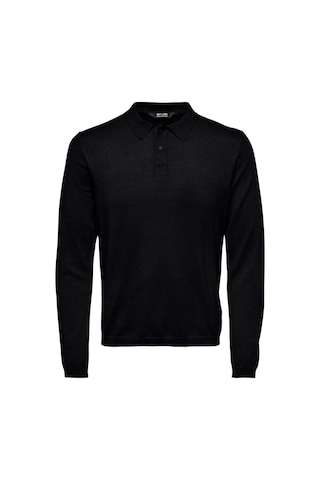 Onswyler Lıfe Reg 14 Ls Triko Polo Kazak Knıt Siyah