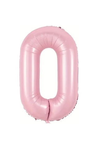 Beysüs Pembe 0 Rakam Folyo Balon 80 Cm Pembe