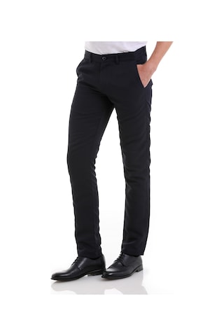 Hatemoğlu Lacivert D. Slim Fit Desenli Yandan Cep Kanvas Pantolon Lacivert