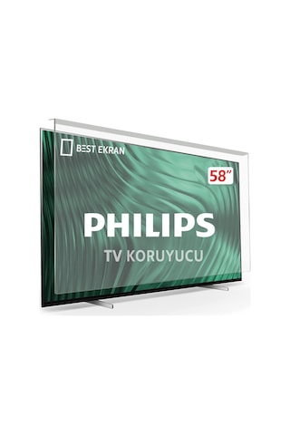 Philips Uyumlu Theone 58pus8505 Tv Ekran Koruyucu