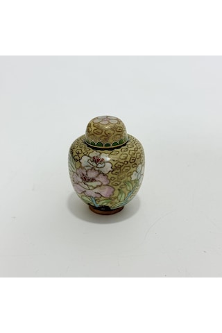 Antika Cloisonne Minyatür Kavanoz 5,4x4,2cm 136