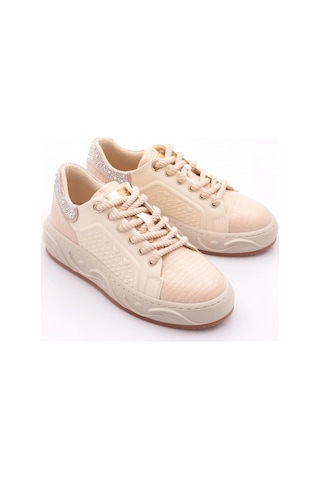 Dgn B3001 Kadin Sneakers Ayakkabi Bej