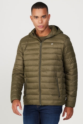 AC&Co / Altınyıldız Classics Erkek Hakı Standart Fit Normal Kesim Kapüşonlu Mont Haki