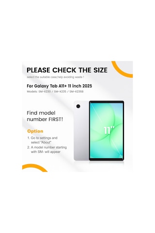 Samsung Uyumlu Galaxy Tab Aa11 Plus 11 Inç Tablet Sm x210 Kılıfı Askılı Defender Yüksek Koruma