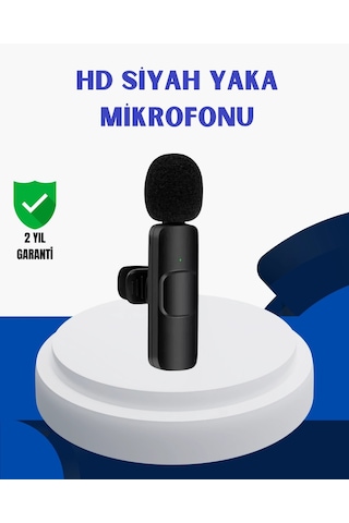 Ceylan Adam Apple Uyumlu iPhone İçin Çift Mikrofonlu Telsiz Yaka Mikrofonu 360 Derece Hd Ses Çok Renkli