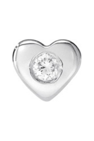 Kalp Motifli Gümüş Hızma Hzmk21 Altınsepeti Beyaz