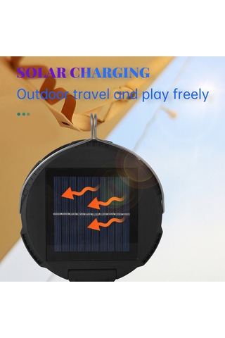 Yaozixa Rgb+beyaz Led Işıklı Güneş Enerjisi+type-c Şarjlı Kamp Feneri, 3x1800mah Pil, Uzaktan Kumanda, Sihirli Top Model, Çadır Ve Açık Hava Işığı Çok Renkli