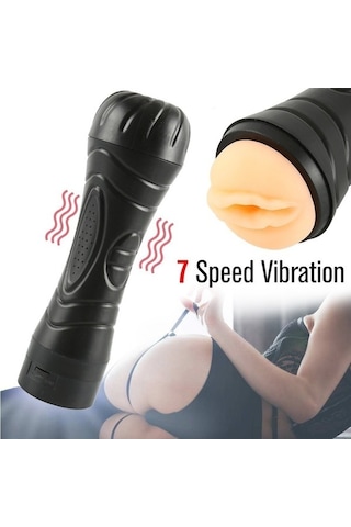 Hızlı Express Realistik Büyük Boy Kablosuz Titreşimli Saklama Kaplı Suni Yapay Vajina Mastürbatör