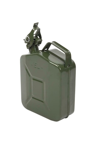 Askeri Tip Metal Benzin Yakıt Bidonu 5 Lt
