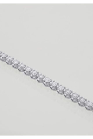 3,93ct G-h Vs Karat Pırlanta Suyolu Bileklik Beyaz