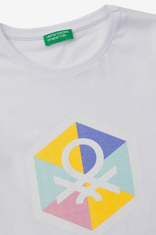 United Colors Of Benetton Unisex Sweatshirt Bnt-g20795 Beyaz