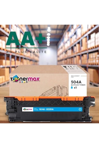 Hp 504a Ce251a Mavi Uyumlu Toner Aa Plus / Color Laserjet Cp3525 / Cm3530