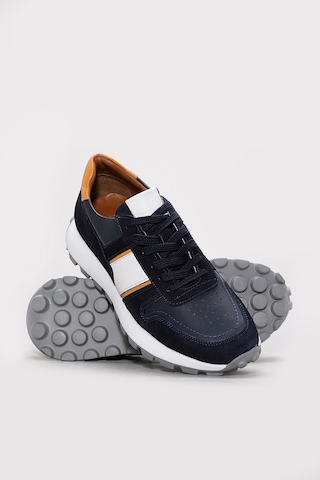 Fast Step Hakiki Deri Erkek Spor Ayakkabı 250ma24004 Lacivert