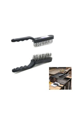 Metal Tel Fırça Plastik Saplı Standart
