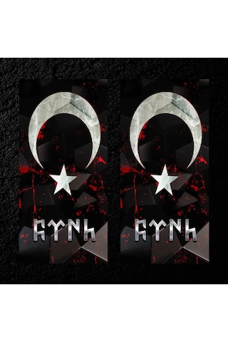 Araç Kapı Direği Kaplama Folyo Uv Baskılı 2'li Set - 50x24 Mf034