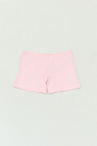 Fullamoda Fitilli Fiyonklu Kız Çocuk Boxer 23mıcg631192883-pudra Pudra