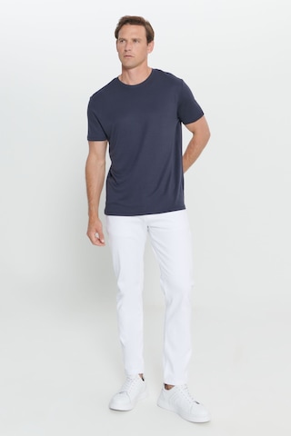 AC&Co / Altınyıldız Classics Erkek Lacı Yumuşak Dokulu Slim Fit Dar Kesim Bisiklet Yaka Tişört Lacı