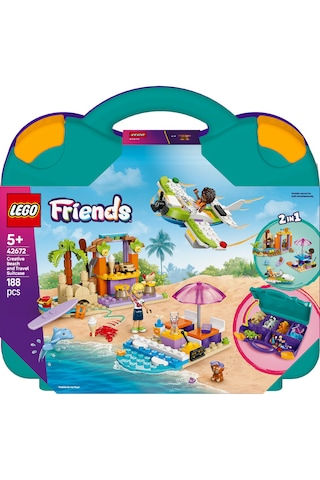 LEGO® Friends Yaratıcı Plaj ve Seyahat Bavulu 42672 - 5 Yaş ve Üzeri Çocuklar için Mini Bebek İçeren Yaratıcı Oyuncak Yapım Seti (188P)