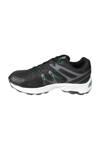 Kinetix Erkek Siyah Gri Cilt Kalın Taban Outdoor Spor Ayakkabı 001