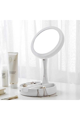 Cbtx Katlanabilir 10x Büyüteçli Led Işıklı Makyaj Aynası