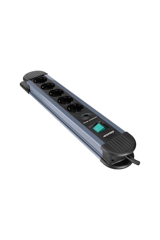 S-link Spgks05 1.5m 3g1.5mm2 900 Joule 5li Akım Kor. Gri Priz Çoklayıcı 1.5 M