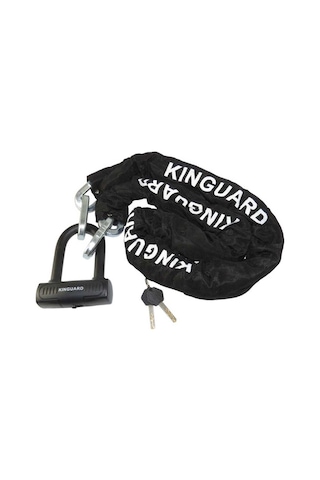 Kinguard 10 X 1500 Mm Bisiklet Motosiklet Zincir Kilit Siyah