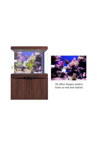 Qingmipy 3d Mercan Desenli Pvc Akvaryum Arka Panosu, Su Geçirmez Otomatik Yapışkan, 61x41 Cm, Zengin Dekorasyon