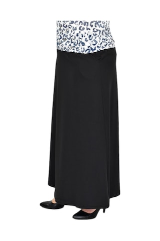 Kadın Uzun Cepli Lastikli Kloş Etek Bgl-st04729 Siyah