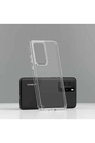 Huawei P40 Pro Kilif Full Seffaf Sararmaz Kapak 389837163