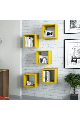 Variant Variant Box Duvar Rafı - Sarı