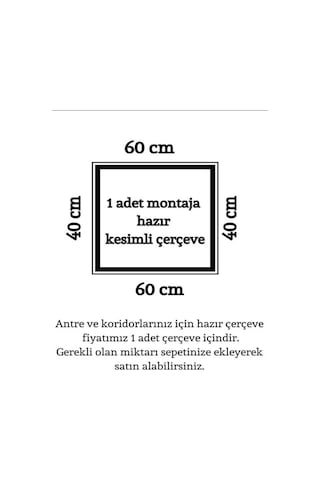 Dekoratif Boyanabilir Poliüretan Hazır 1 Adet Antre Ve Koridor Çerçevesi En: 2.5 Cm