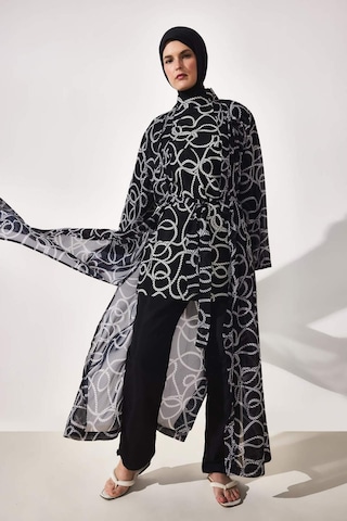 Defacto Regular Fıt Baskılı 3lü Burkini Mayo G8874ax26smbk27 Siyah-bk27